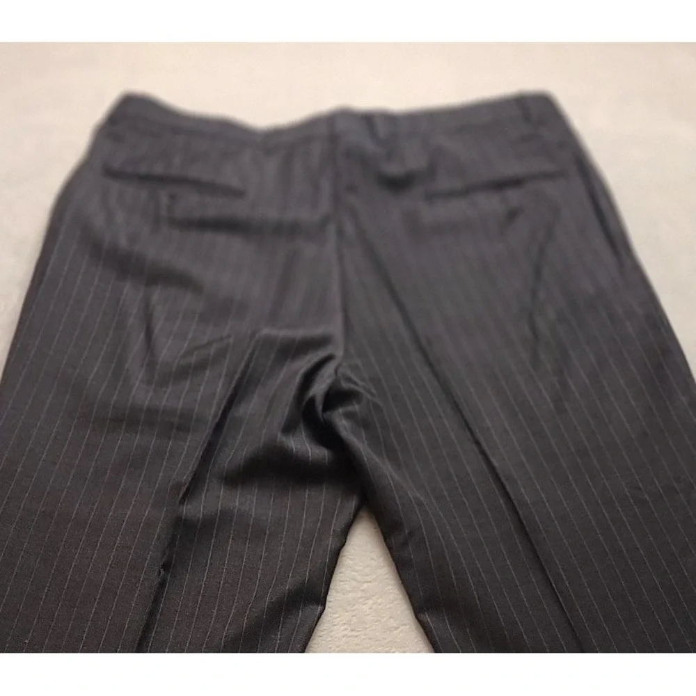 Mens‎ Charcoal Grey Pinstripe 2 Piece Suit Blazer and Pleated Trousers Set
